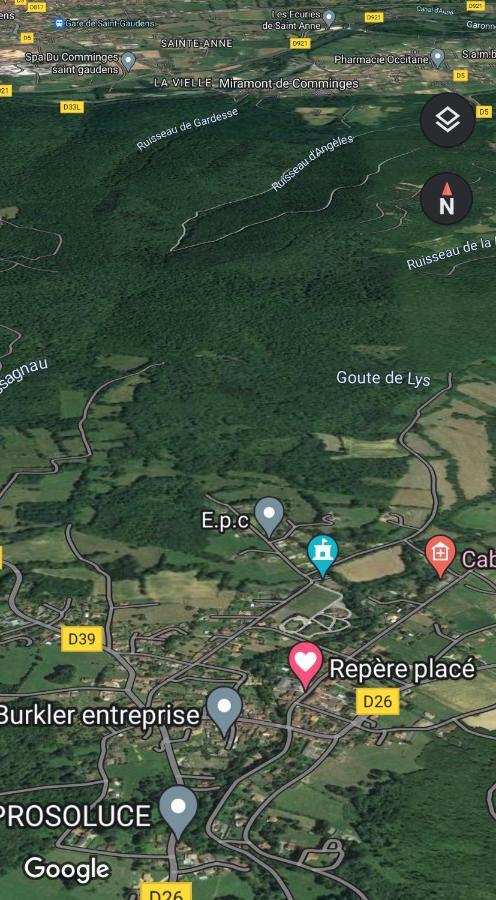Chaleureux studio indépendant Encausse-les-Thermes Extérieur photo